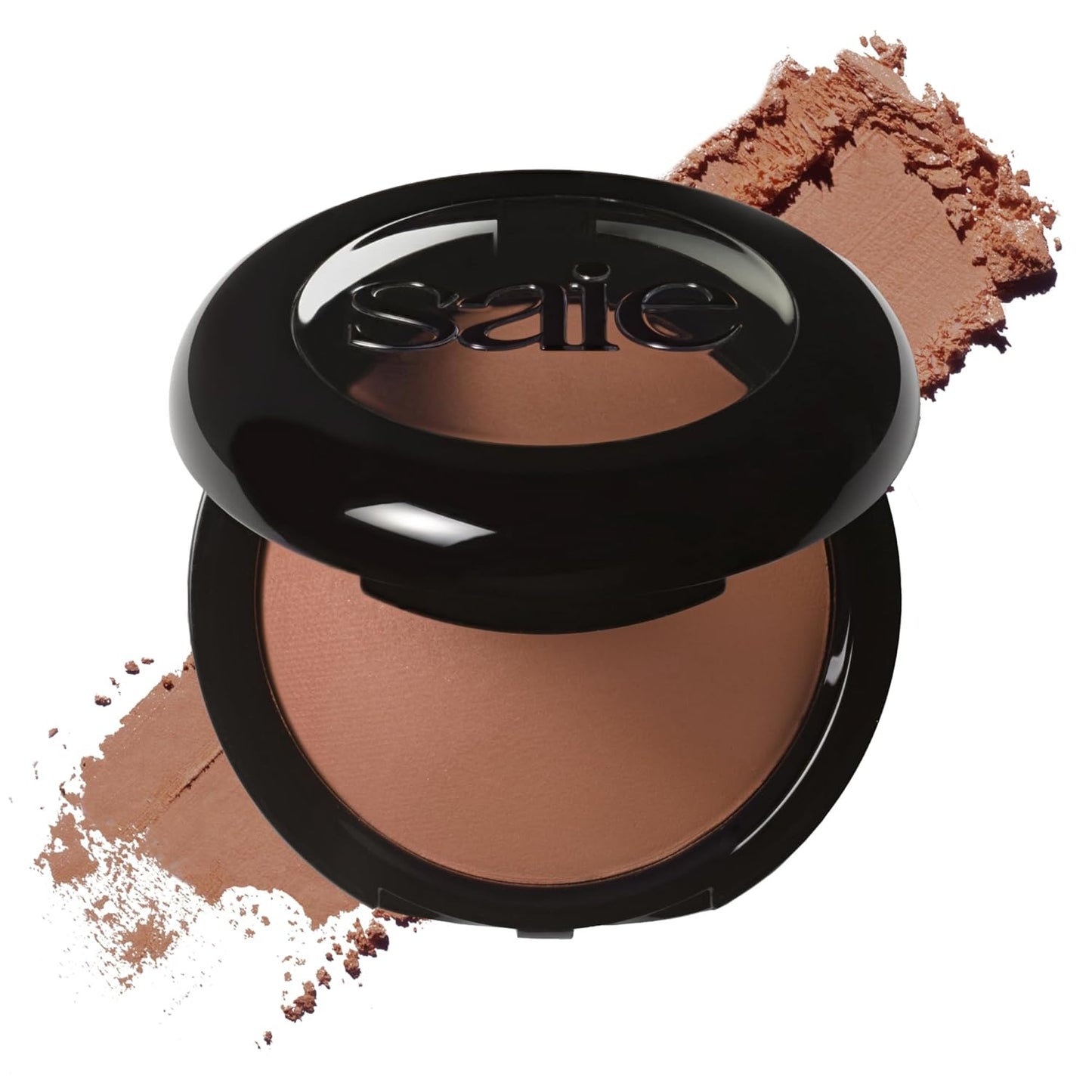 Saie Slip Tint Baked Setting Powder - Translucent Powder for Face Makeup with a Natural-Radiant Finish - Blurs, Brightens & Smooths Complexion - Translucent 5 - Deep to Rich (0.24 oz)