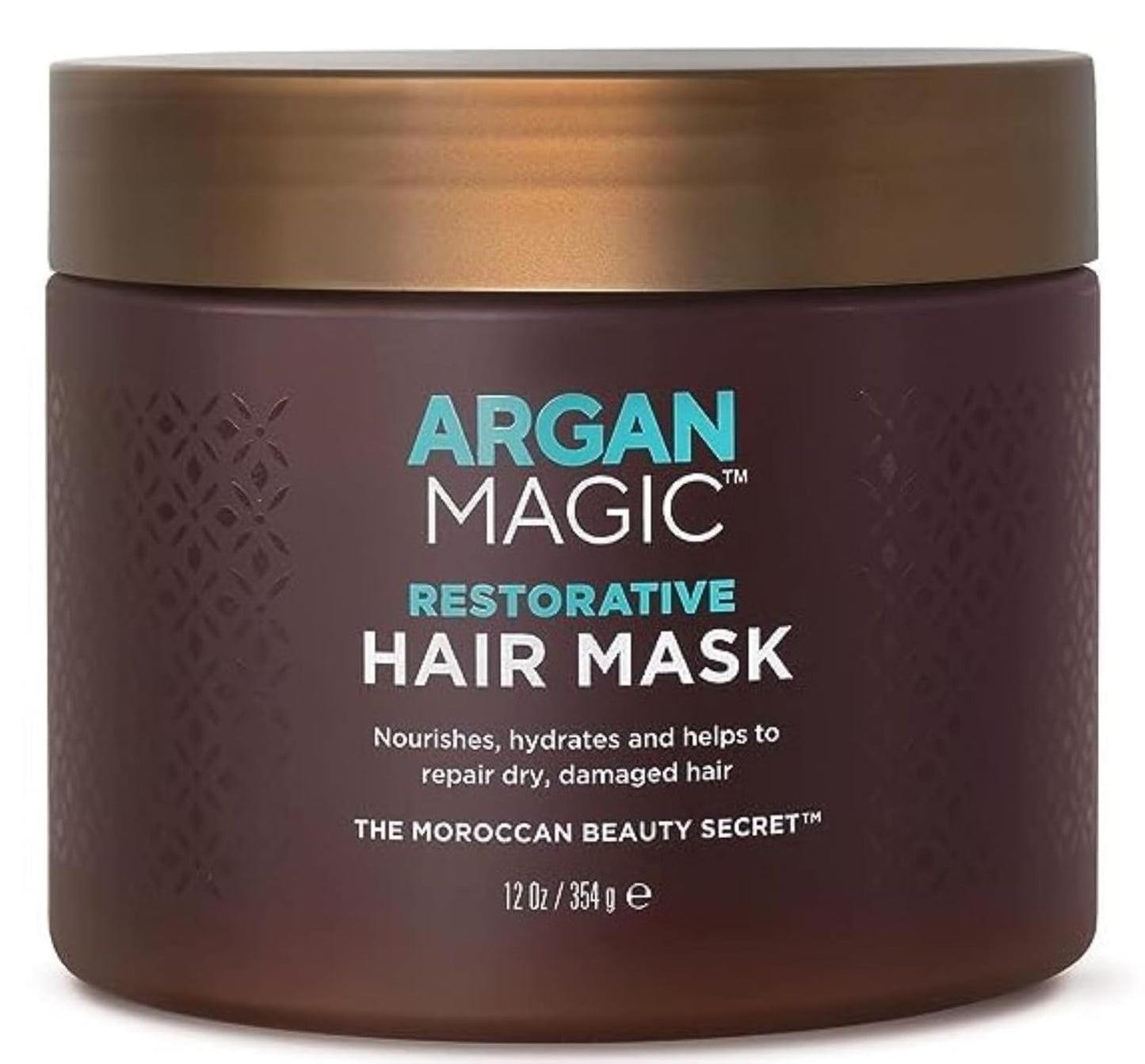 Argan Magic Restorative Hair Mask - Protein Rich Conditioning Hair Mask that Hydrates, Restores And Repairs Damaged Hair | Made in USA, Paraben Free, Cruelty Free (12 oz)