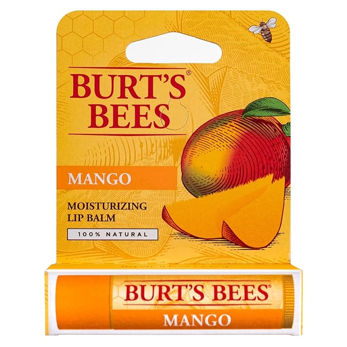 Burt's Bees Moisturizing Lip Balm, Mango 0.15 oz (Pack of 5)