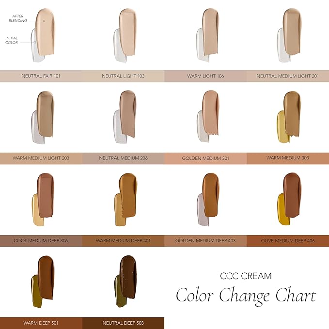 CLE Cosmetics CCC Cream (Warm Deep 501) - Color Correcting Foundation with Sunscreen - Lightweight, Hydrating, Light to Medium Coverage - BB & CC Cream Hybrid - 1 fl oz