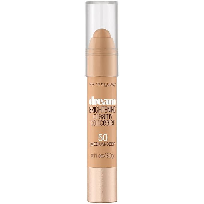 Maybelline New York Dream Brightening Creamy Concealer, Medium/Deep, 0.11 oz.