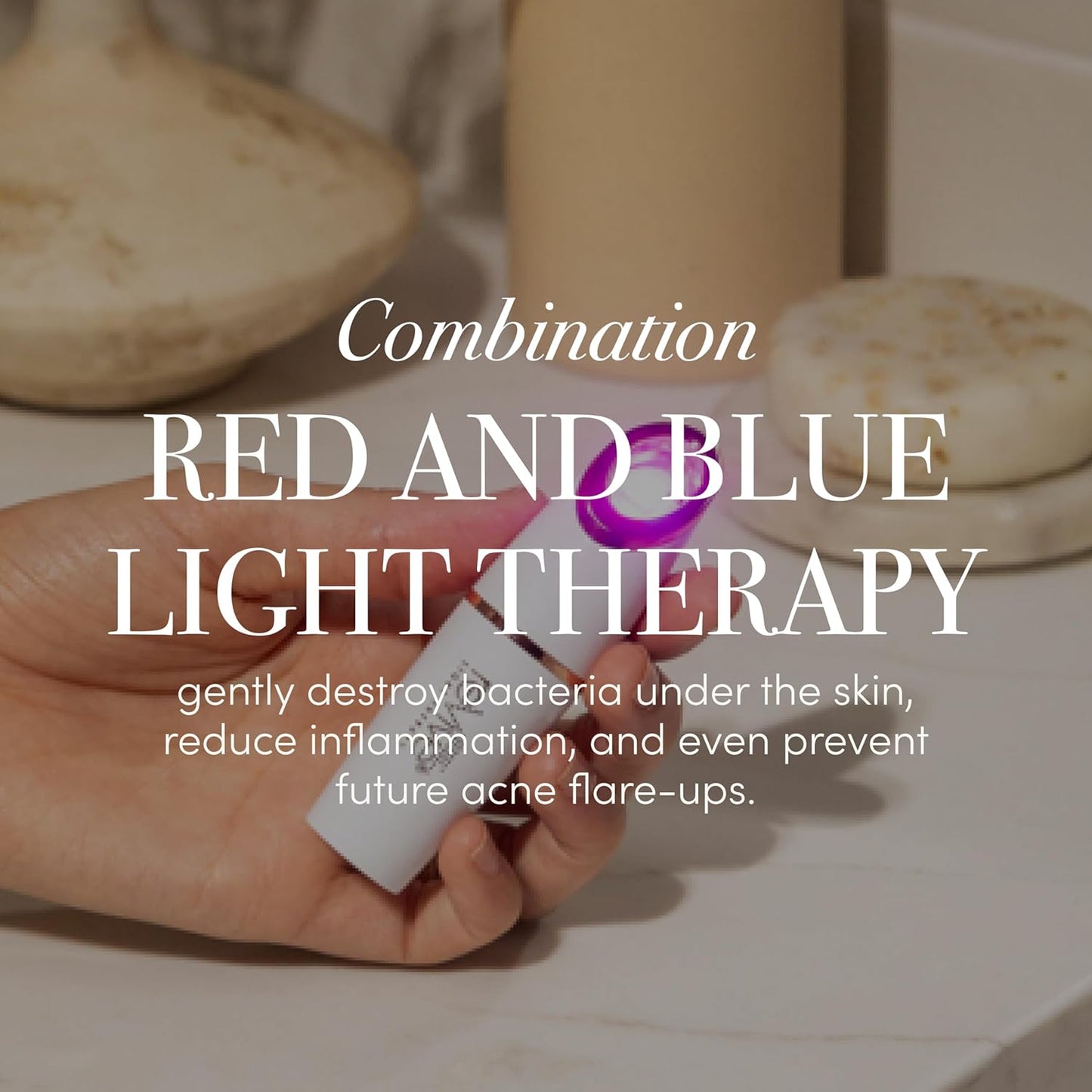 reVive Light Therapy Lux Collection Spot Acne Device for Face, Portable Red & Blue Light Therapy
