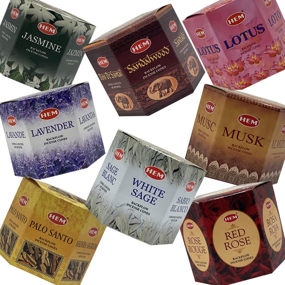 Variety Backflow Incense Cones for Waterfall and Mat Bundle Inciensos Aromaticos|Incienso|Inciense|Insienso