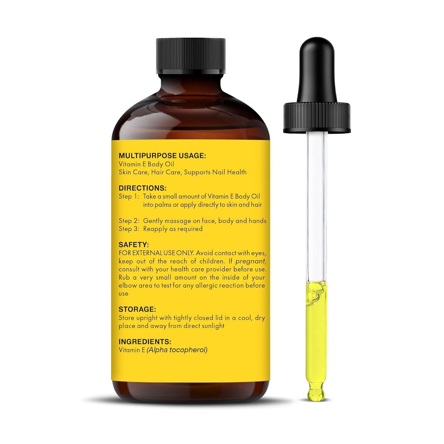 Majestic Pure Vitamin E Oil - 100% Pure & Natural, 70,000 IU | Premium Grade, Cold-Pressed and Tocopherol to Repair Dry, Damaged Skin| Moisturizing Skin, Hair and Scalp 2 Fl Oz