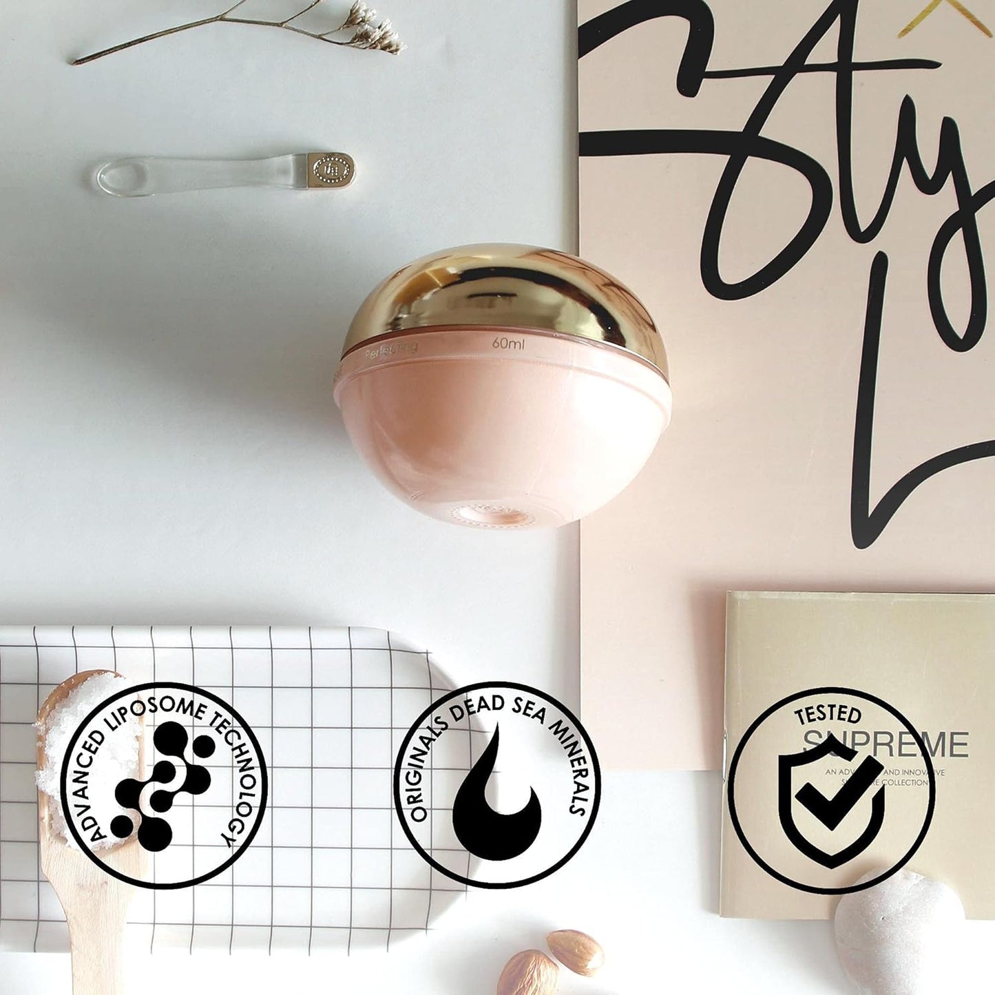 Premier Dead Sea Supreme Perfecting Peeling Gel for All Skin Types, 2.04 FL OZ