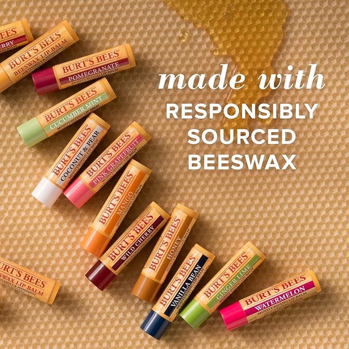 Burt's Bees Lip Balm - Mango, Lip Moisturizer With Responsibly Sourced Beeswax, Tint-Free, Natural Origin Conditioning Lip Treatment, 2 Tubes, 0.15 oz.