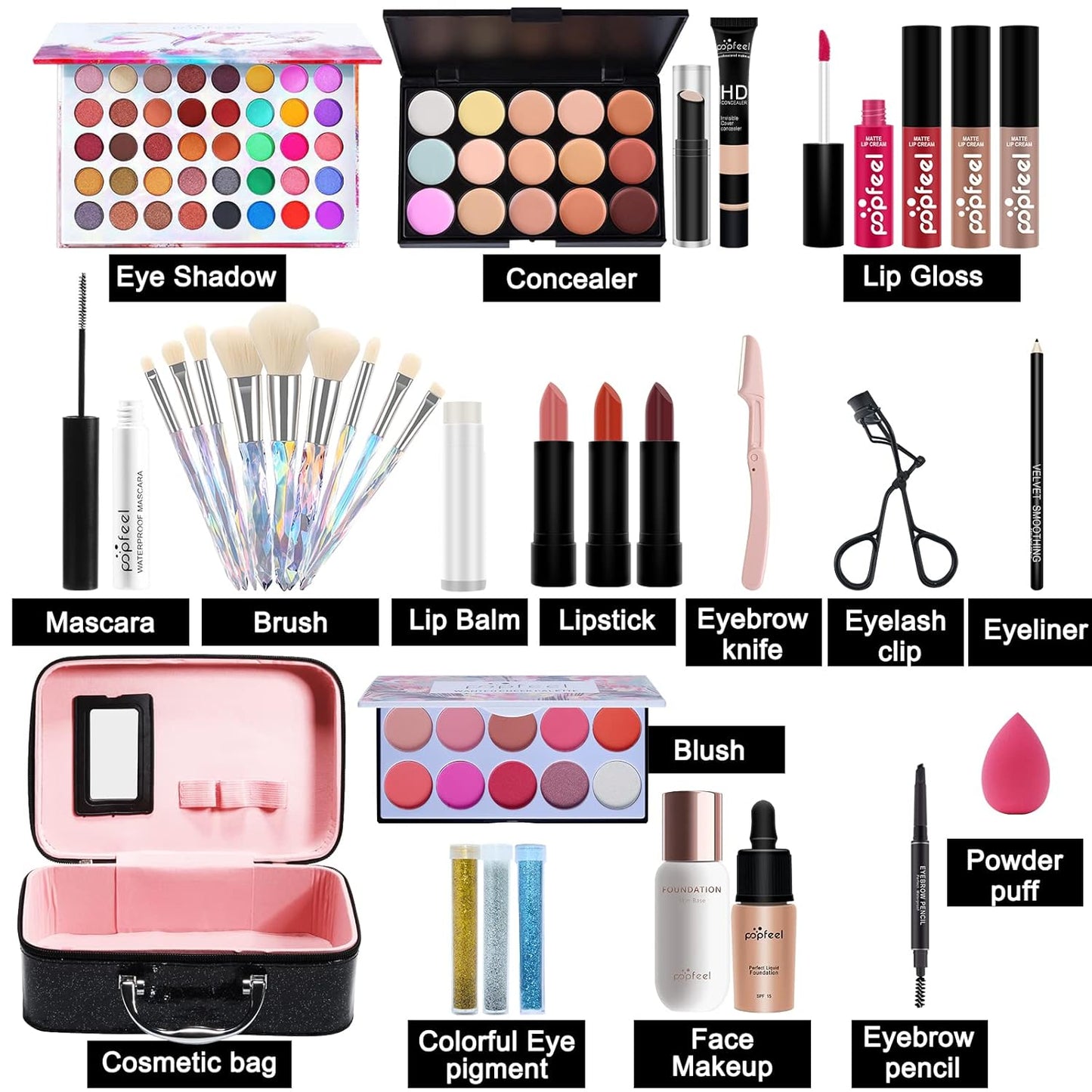 Makeup Kit All in One Makeup Holiday Gift Set for Women Full Kit