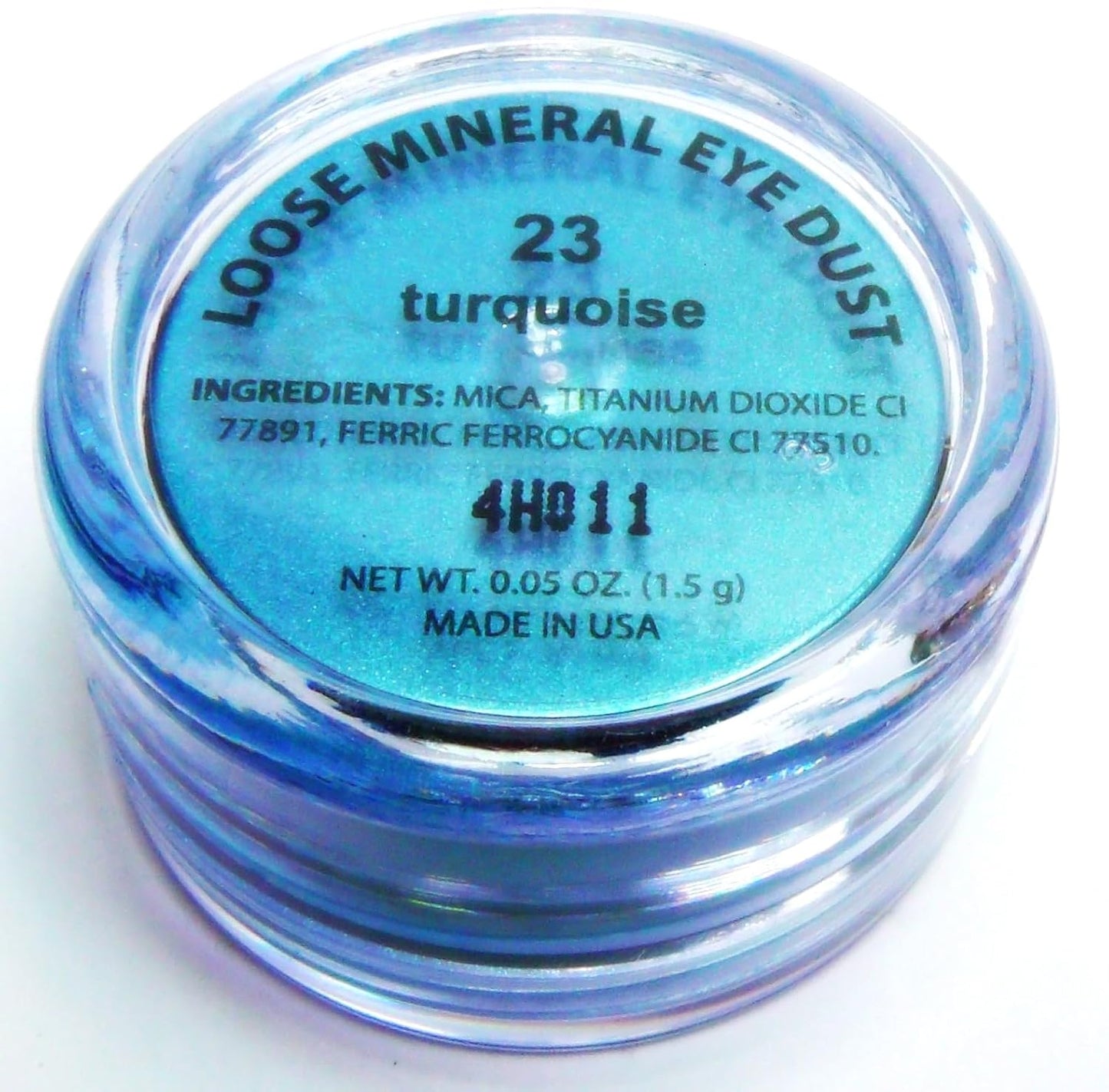 Turquoise Jade Metallic Blue Teal Single Loose Powder Eyeshadow; Talc, Paraben & Cruelty Free, Vegan