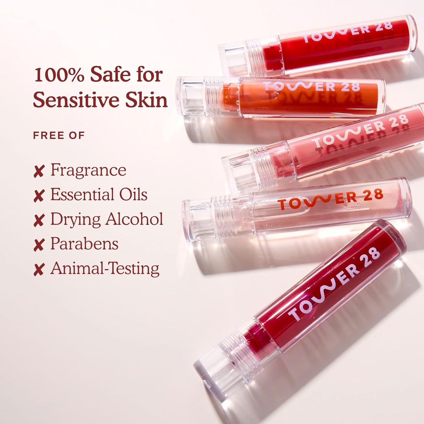 Tower 28 ShineOn Lip Jelly, CHILL | Non-Sticky, Vegan Lip Gloss in Clear | Moisturizing Apricot and Raspberry Seed Oil | Clean, Cruelty Free