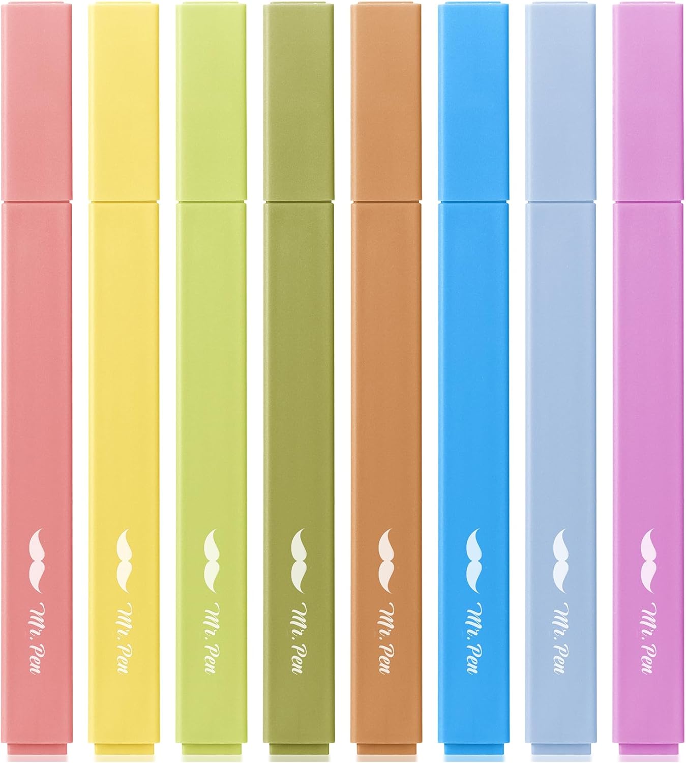 Mr. Pen- Aesthetic Highlighters, 8 Pack, Chisel Tip, Autumn Colors, Cute Highlighters Assorted Colors, Back to School Supplies