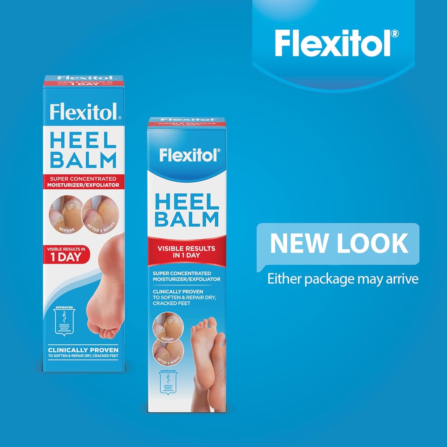 Flexitol Heel Balm, Rich Moisturizing & Exfoliating Foot Cream, Original Version, 4 Oz