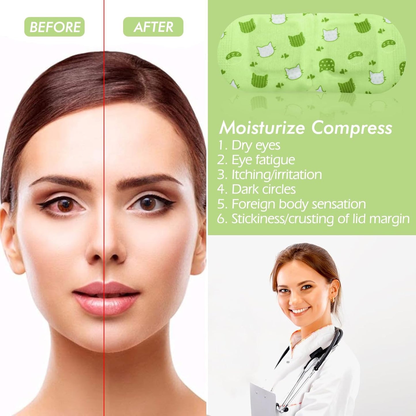 Jekeno Steam Eye Mask, 16 Packs Eye Masks for Dry Eyes Dark Circles and Puffiness, 40-60 Minutes Self Heated Steam Warm Eye Mask, Christmas Spa Gifts for Women