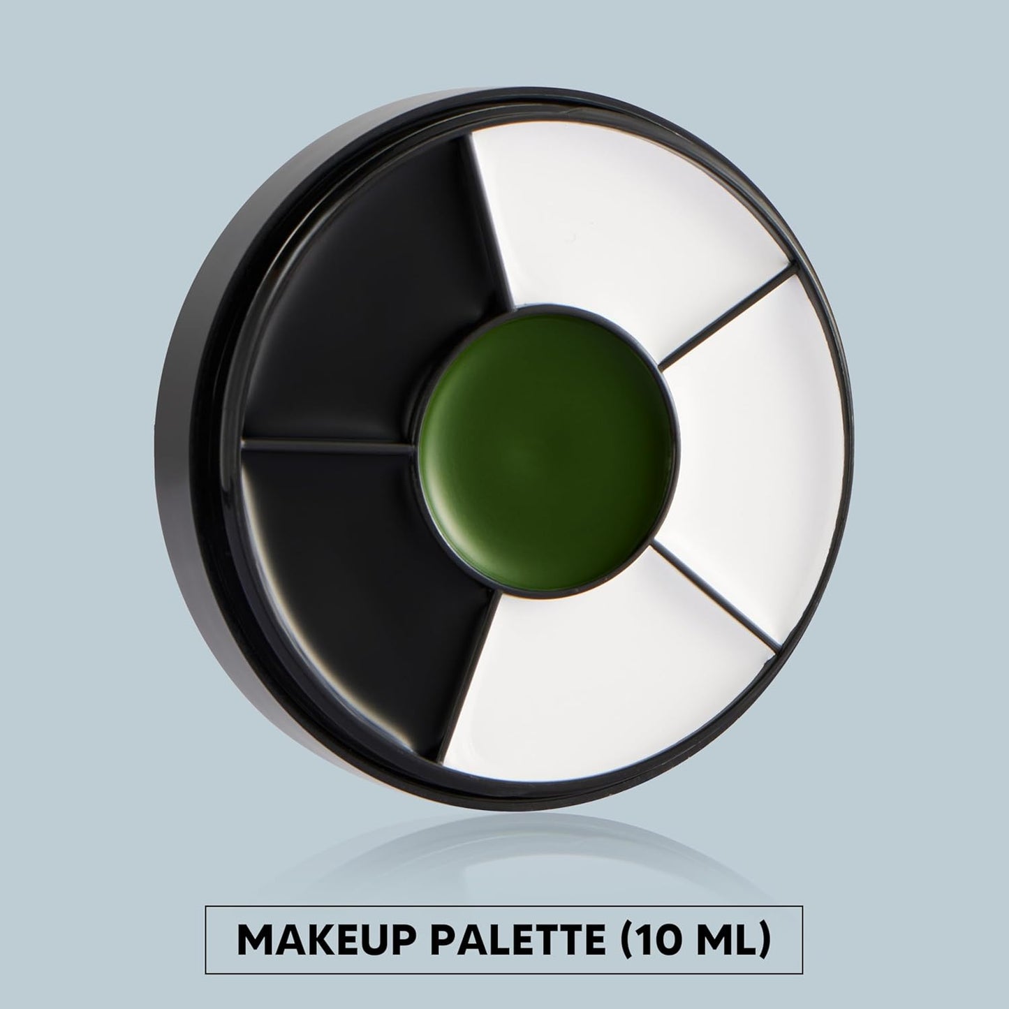 Spooktacular Creations Halloween Makeup Palette 3 Colors, Face Body Paint Wheel for Adult SFX Zombie Cosplay, Baseball Sport Games Dress Up (0.35 oz, White Black Green)