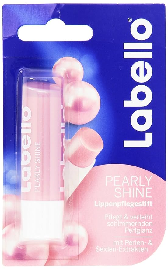Labello Pearly Shine, Labello Soft Rose, Labello Blackberry Shine Lip Balm Bundle