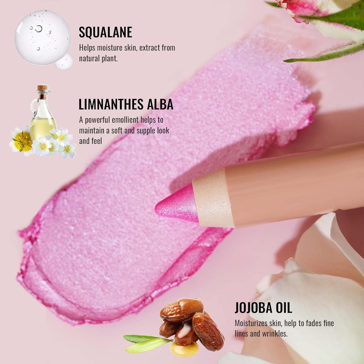 Oulac Waterproof Pink Eyeshadow Pencil for Long-Lasting Eye Looks - Easy to apply, Blendable and Smudge-proof, Vegan Beauty 3.8g, (13) Pink Vibes