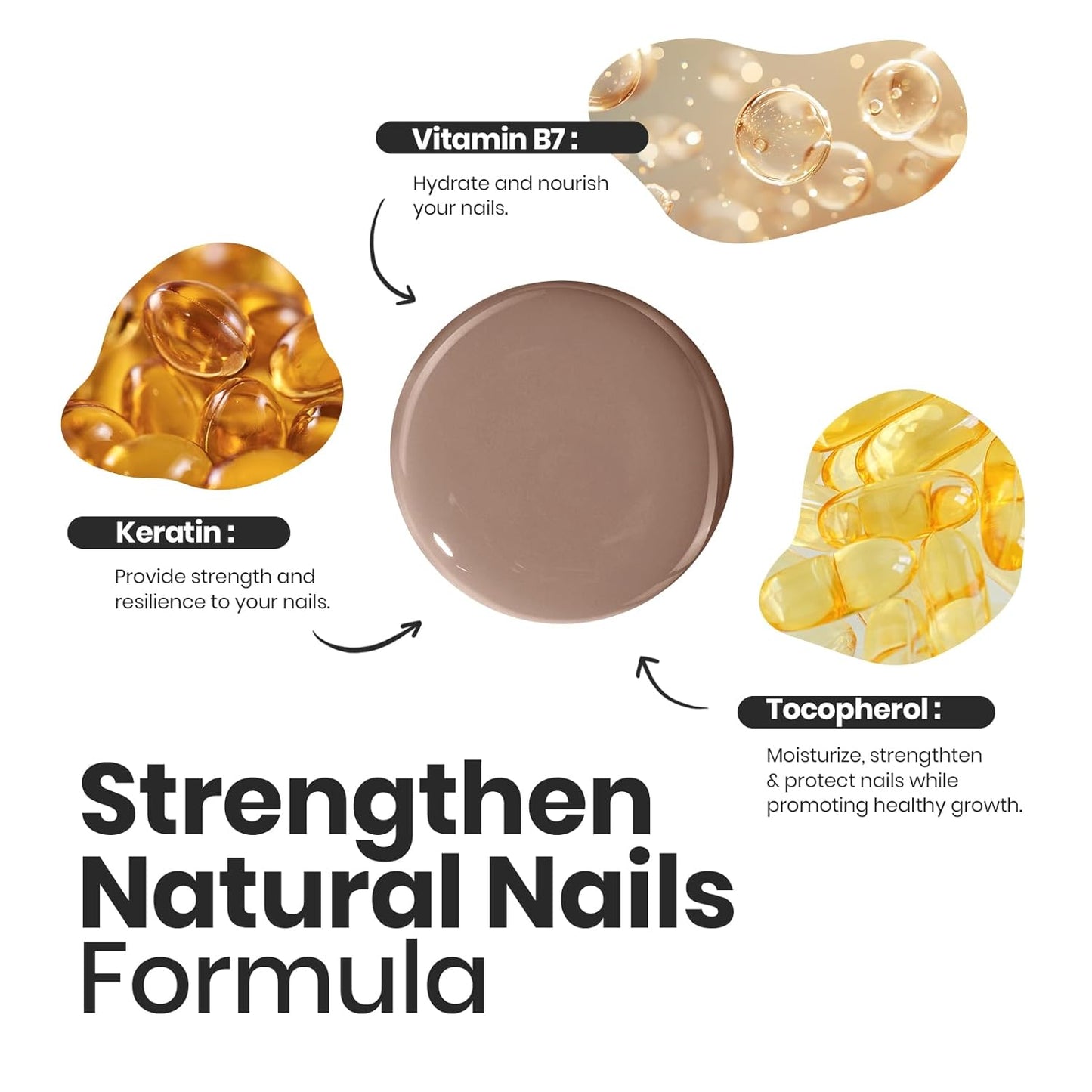 Beetles Fall Nail Polish Set Coconut Mousse 6 Colors, Nude Nail Polish Quick Dry Long Lasting Neutral Brown Red Pink Lacquer Glossy for Women Salon DIY Nail Art