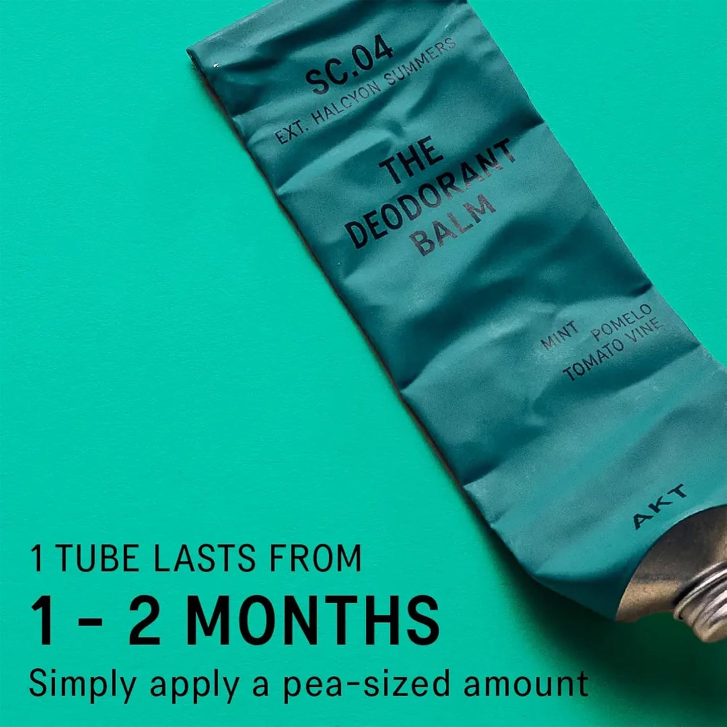 AKT Deodorant Balm 1.7 Fl Oz, Natural Deodorant for Men and Women, Award-Winning, Multi-use, Cream Deo Without Aluminum, Sc.04 Halcyon Summers, Plastic Free, All Genders