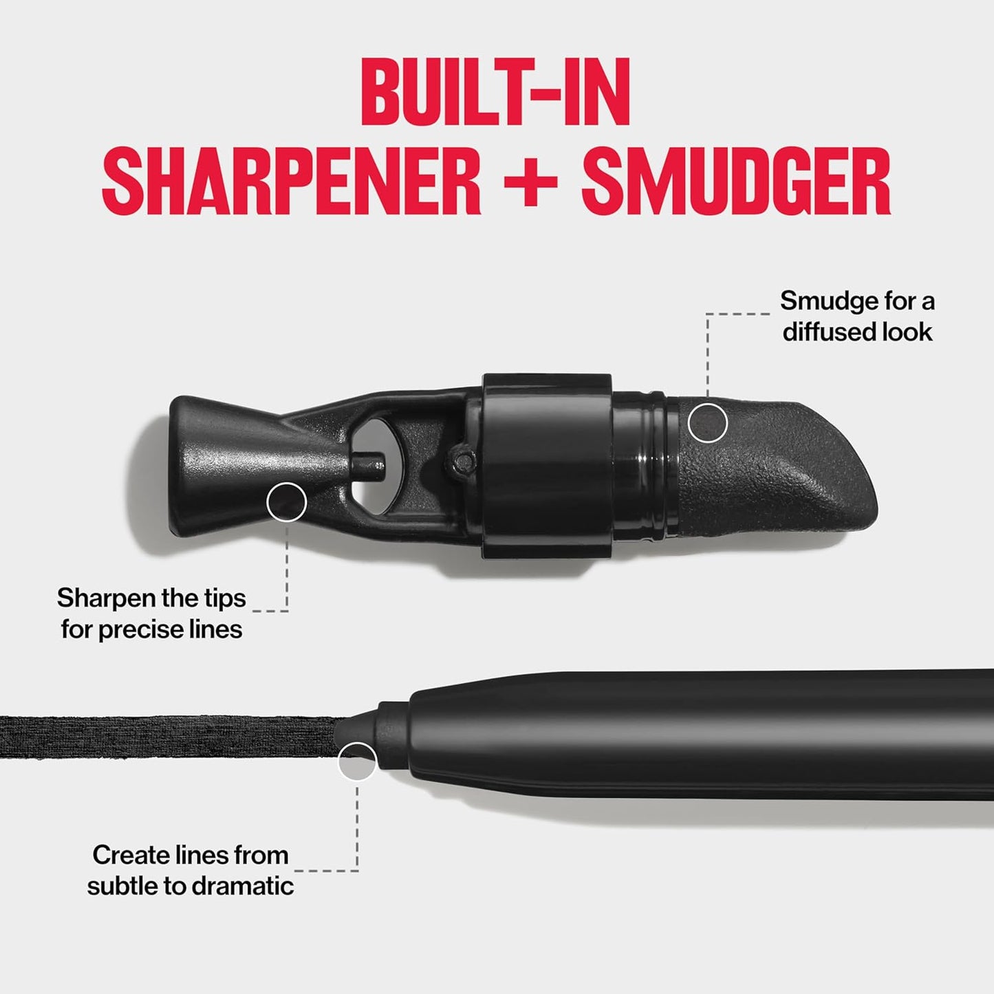 REVLON ColorStay Pencil Waterproof Eyeliner, Smudge-Proof, Eye Makeup with Built-In Sharpener, Packaging May Vary, 209 Black Violet, 0.01 oz