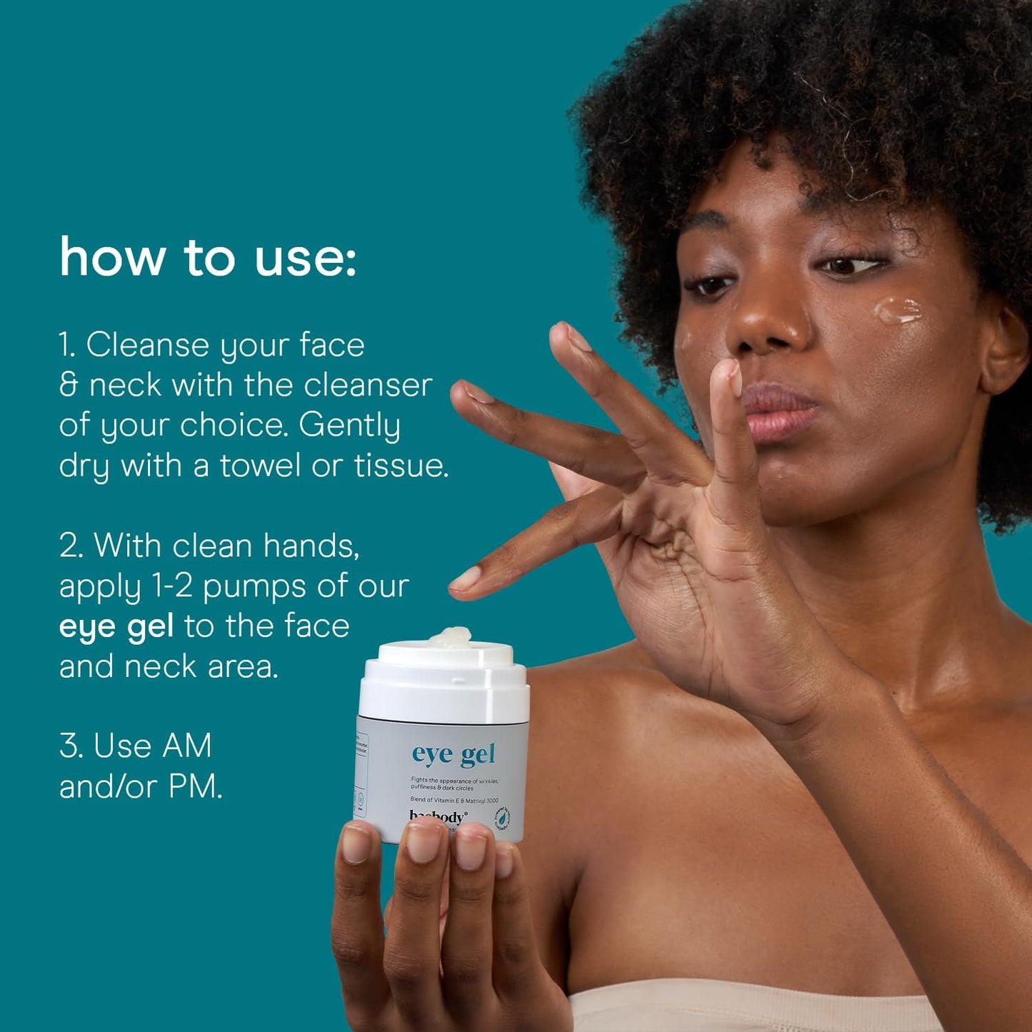 Baebody Eye Gel - Advanced Cooling Under Eye Cream For Dark Circles and Puffiness - Anti Aging and Hydrating - Beauty Gifts for Women (50 ml/1.7 fl oz)