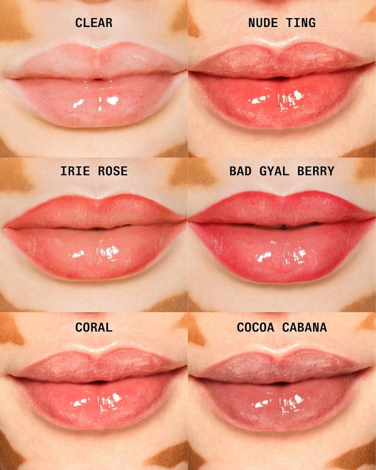 Cay Skin Isle Lip Balm SPF 30 – High Shine, Hydrating + Sheer Lip Gloss in Vanilla Brown Sugar Flavor – Formulated with Natural Ingredients for All Skin Tones – 3-Pack, Irie Rose, 1.05 oz