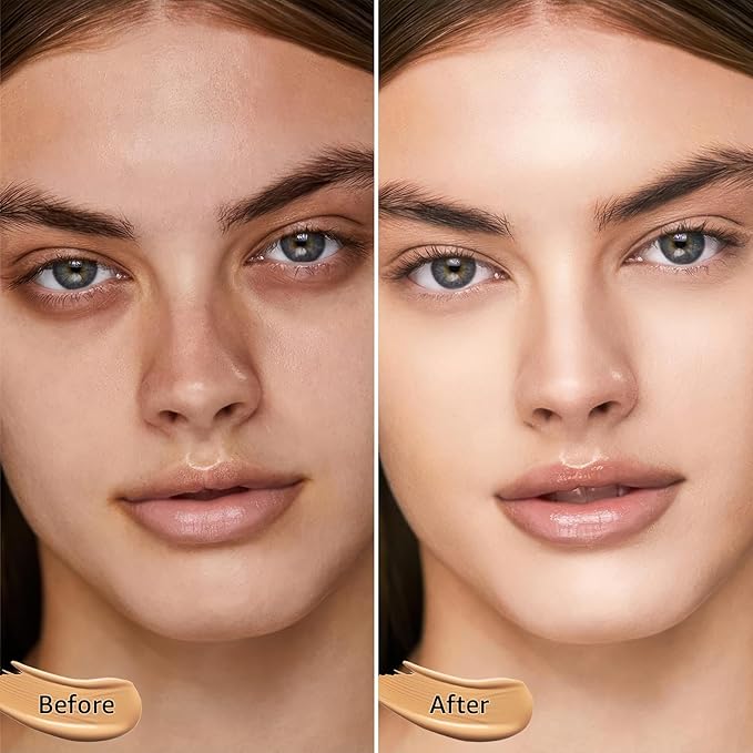 Mushroom Head Air Cushion CC Cream - BB Cream Foundation Makeup Moisturizing Concealer Long-Lasting, Cushion Foundation Full Coverage Self Adjusting (Natural, 1 PCS)