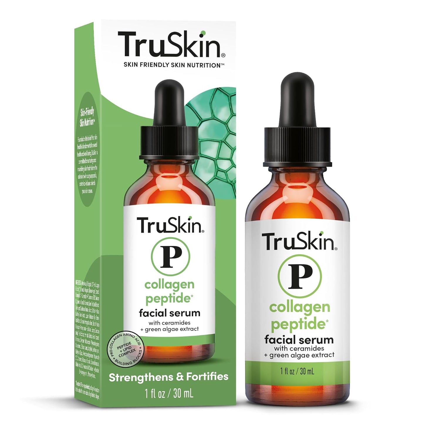 TruSkin Pro Collagen Multi Peptides Serum for Face – Anti Aging Face Serum with TriPeptide-29 & Ceramides – Support Skin’s Natural Collagen & Skin Barrier for Firmer-Looking Skin – 1 fl. Oz