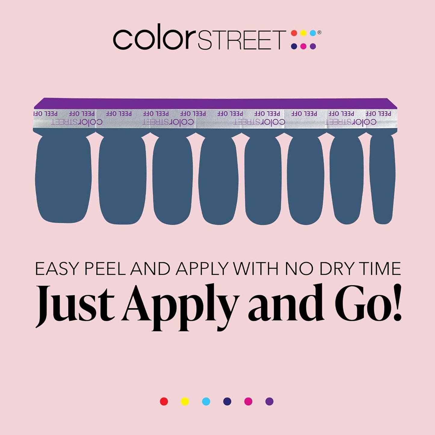 Color Street Slate of Mind Nail Strips