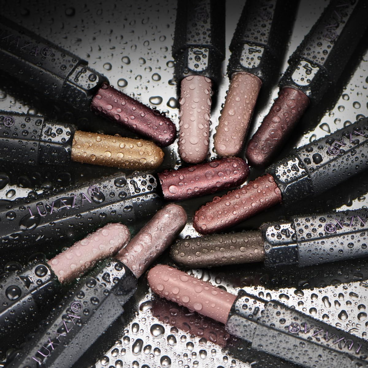 10PCS Eyeshadow Stick,Shimmer And Matte Brown Metallic Cream Eyeshadow Pencil Crayon with Smudge-proof & Waterproof,Eye Brightener Stick, Ideal Gift for Women - Espresso