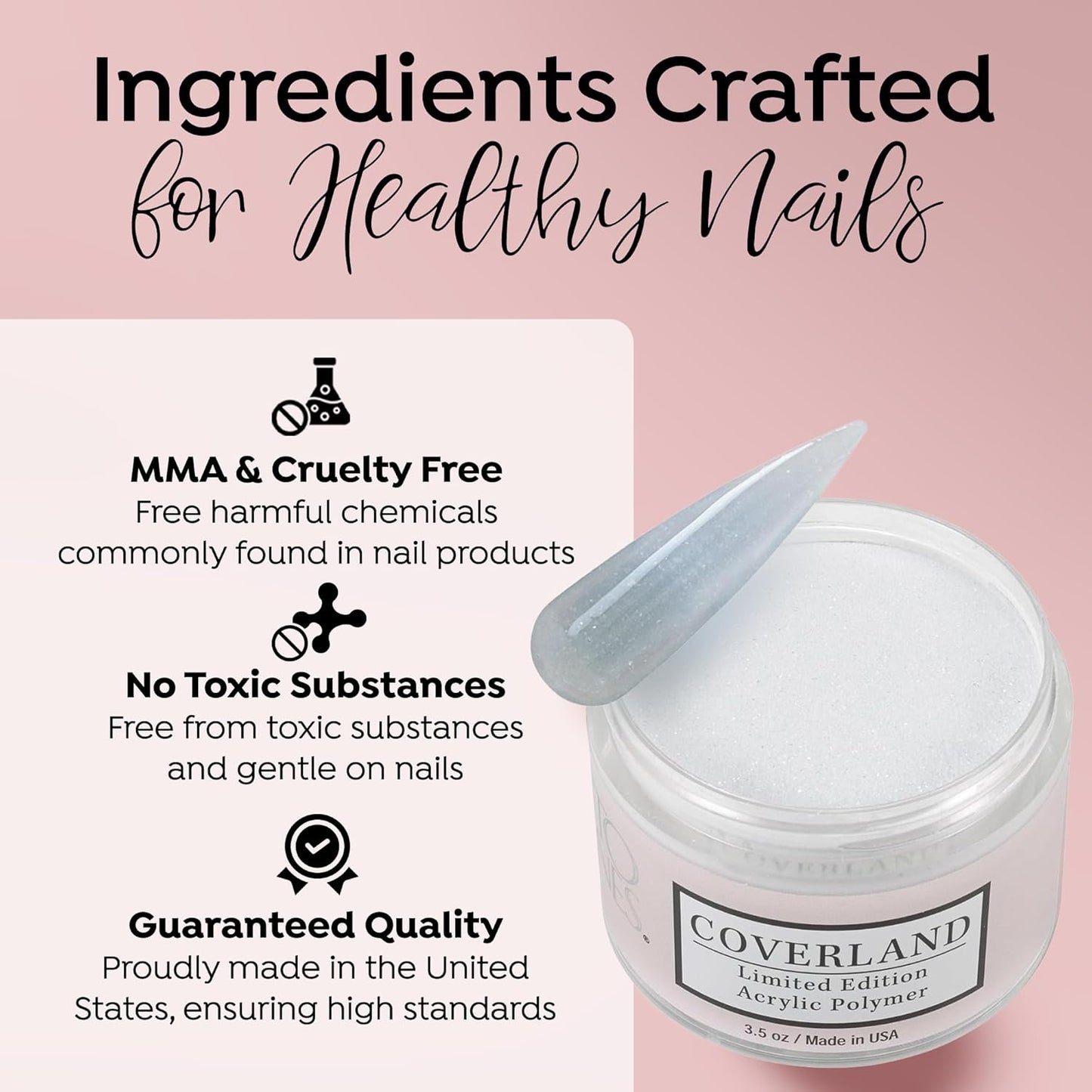 Coverland Acrylic Powder 3.5oz "Naughty" - Limited Edition