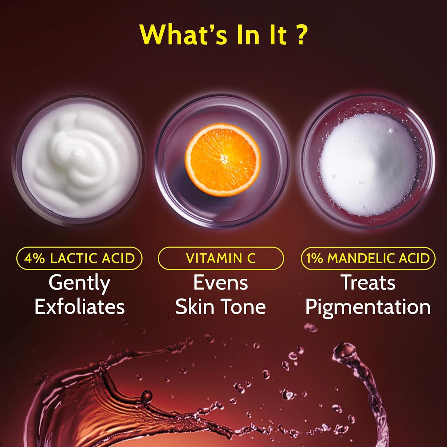 UnderArm Roll-On with 5% AHA| Lactic & Mandelic Acid|Prevents Odour, Brightens Skin & Exfoliates Underarm| For Sensitive Skin|Royal Oudh Fragrance | Alcohol & Aluminium Free|1.35 fl oz