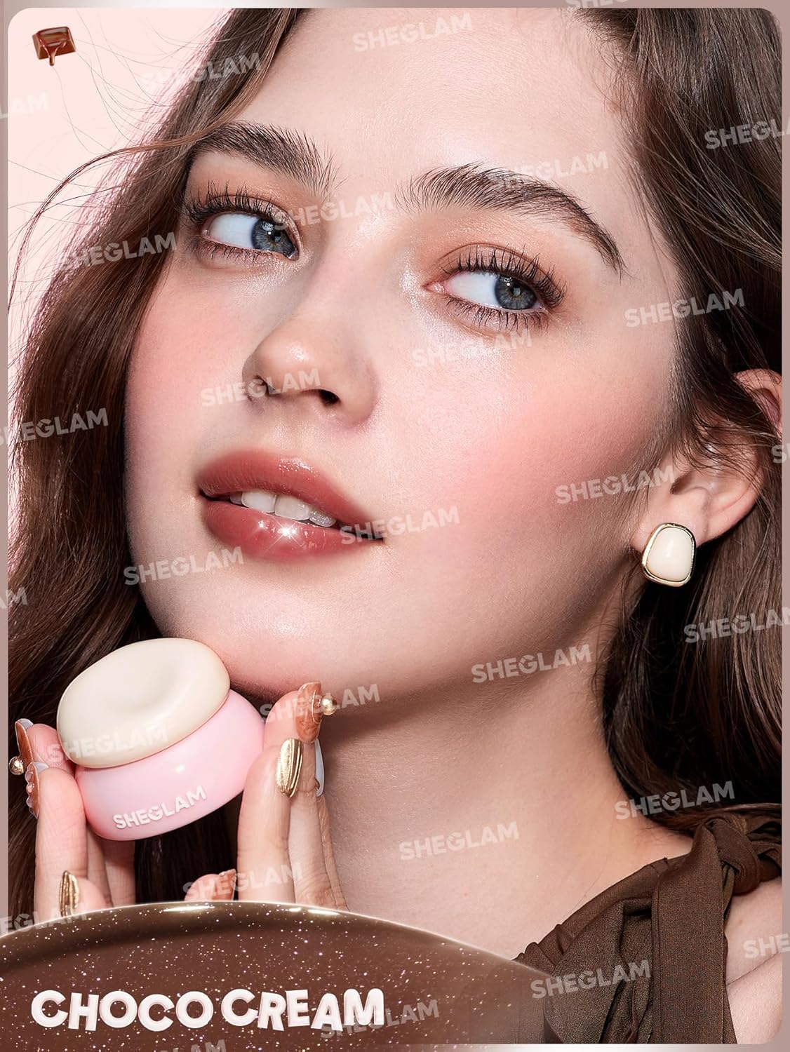 SHEGLAM Hydra Jelly Pocket Lip Jam Hydrating Nourishing Lip Gloss Moisturizing Lip Makeup-Choco Cream