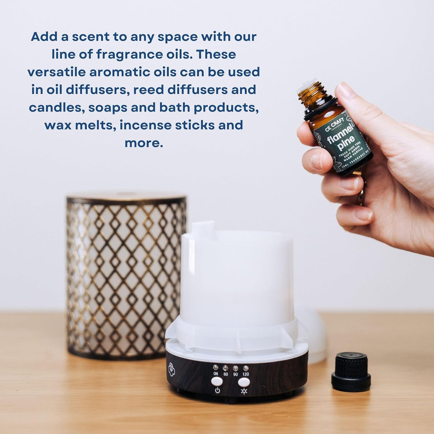 CANDECraftCo Premium Fragrance Oil – Diffuser Oils Fragrances Scented for Home, Candle Soap Making Supplies, Aromatherapy Blends for House (0.34 Fl Oz) (2-Pack, Brazilian Jasmine & Dragonfruit)