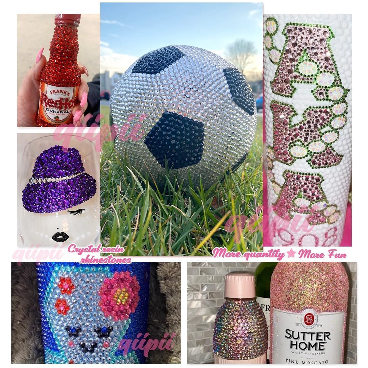 AB Crystal Resin Rhinestones for Crafting White AB Flatback Stones 3mm 4mm 5mm Non-Hotfix Diamonds Crystals Gems Charms for Nails Face Eyes Makeup Body Tumblers Bottles DIY Crafts Clothes Shoes