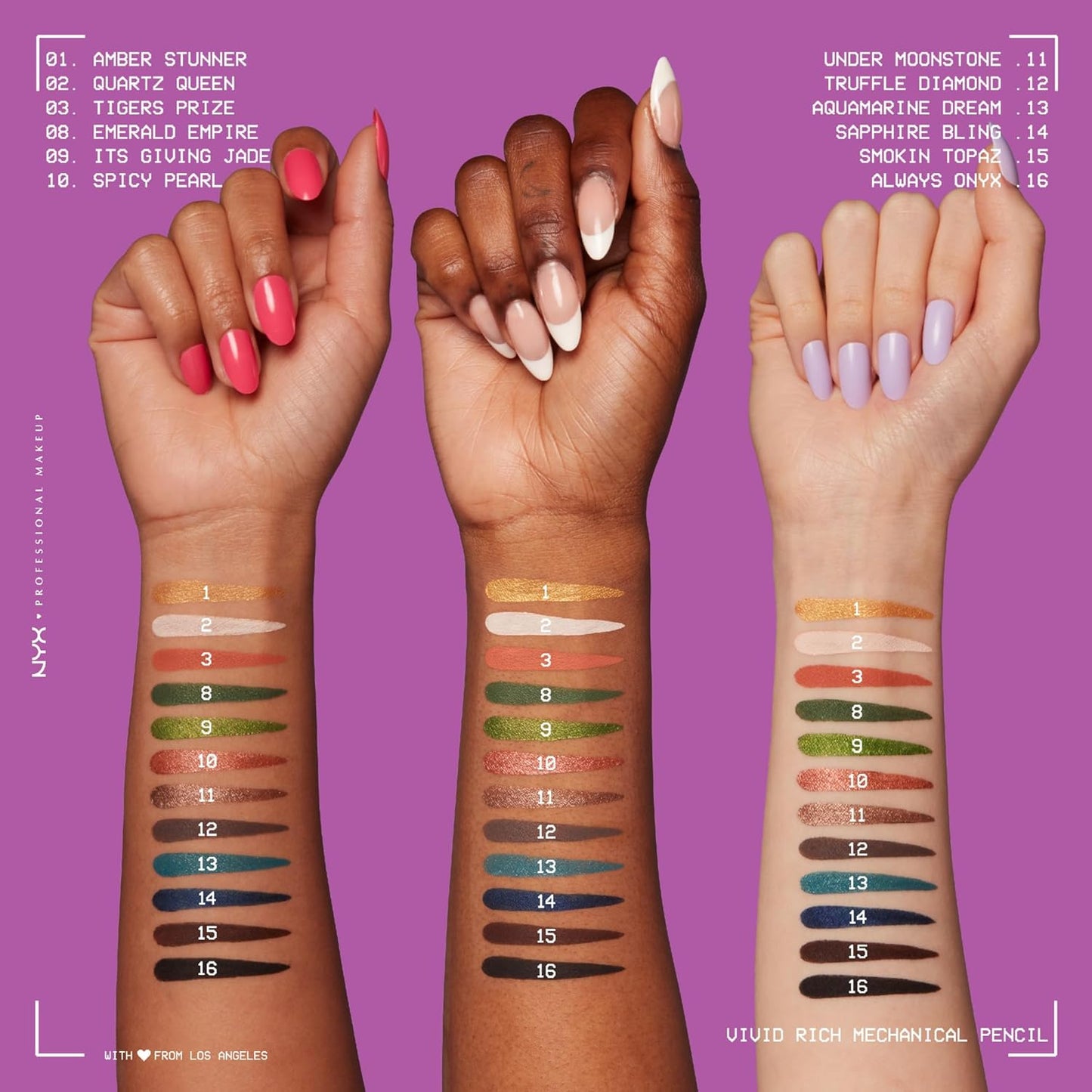 NYX PROFESSIONAL MAKEUP Mechanical Eye Pencil, Vivid Rich Mechanical, Creamy Retractable Eyeliner - Tigers Prize, Cork Orange Eyeliner