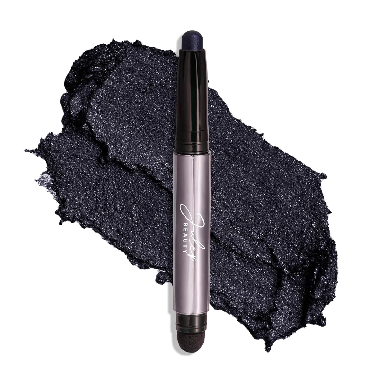 Julep Eyeshadow 101 Cream-to-Powder Waterproof Shadow Stick – Midnight Blue Shimmer – Long-Lasting, Crease-Proof, Dark Blue Shimmer Cream Eyeshadow with Built-in Smudger