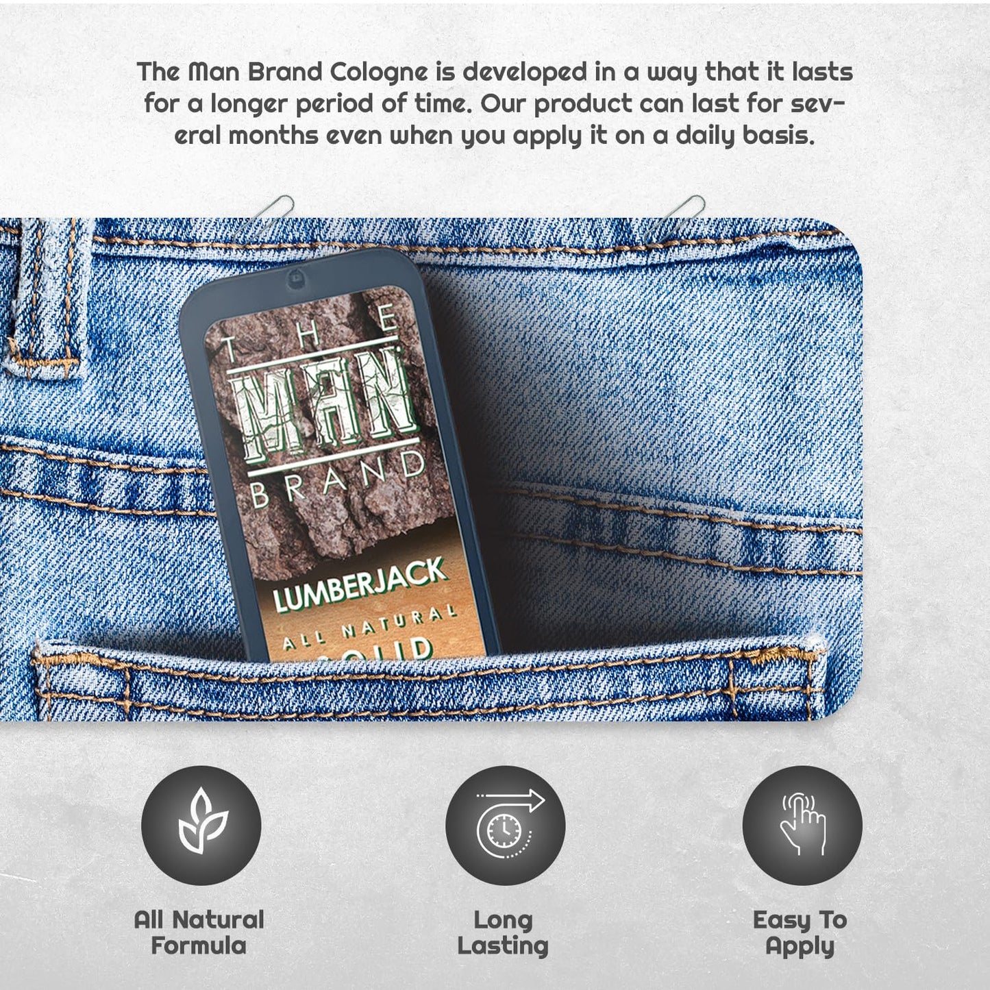 Lumberjack Solid Cologne - Natural Men's Cologne - Men's fragrance Wax Cologne, Lumberjack Travel Size Wax Cologne for men - Solid Cologne Men's Lumberjack Scent (3/4 oz (Pack of 1), Lumberjack)