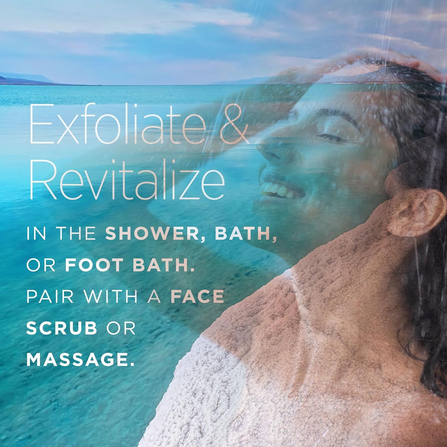 Minera Coarse Grain Dead Sea Salt for Bath & Soaking – 19 lbs, Fast-Dissolving, 100% Pure & Natural, Unscented, Skin-Nourishing Bulk Sea Salt