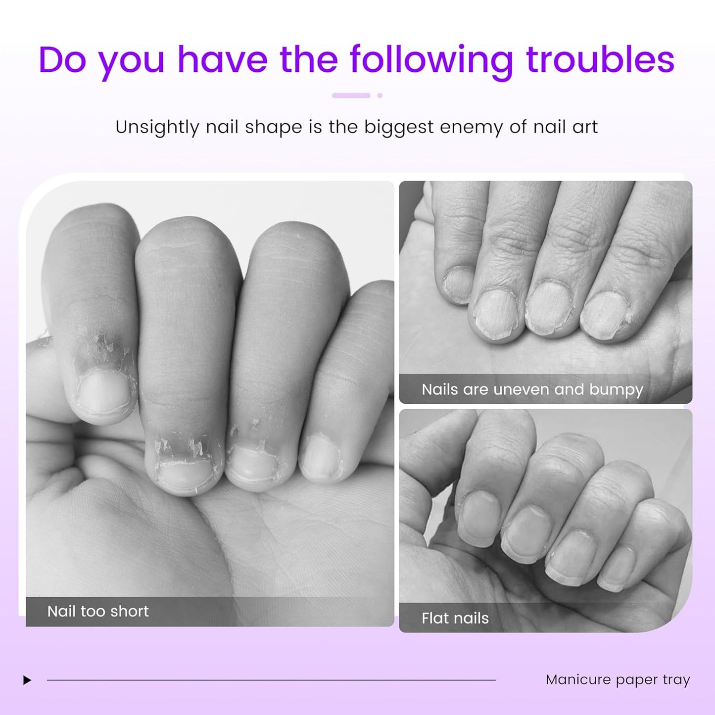 SULLMARNail Forms for Gel Builder Self Adhesive NailExtension Stickers for Poly nail Gel and Acrylic with Tip Sculpting NailForms Nail Art for Home & Salon (Black 200)