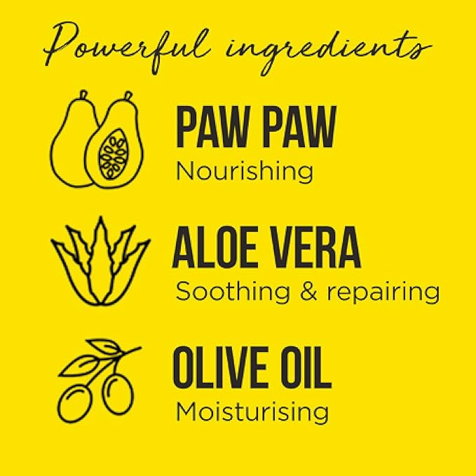 Overnight Lip Mask - Multi-Purpose Balm, Natural Pawpaw & Peptides Smooth Skin, Cracked Lips, Vegan, Ethical Beauty & Fregrance Free (10 ml)