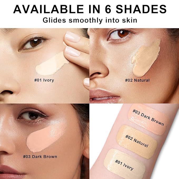 Mushroom Head Air Cushion CC Cream Foundation BB Cream Foundation Makeup Moisturizing CC Cream Liquid Foundation,Concealer Lasting Makeup Foundation Even Skin Tone Makeup Base Primer (#04 Nude)