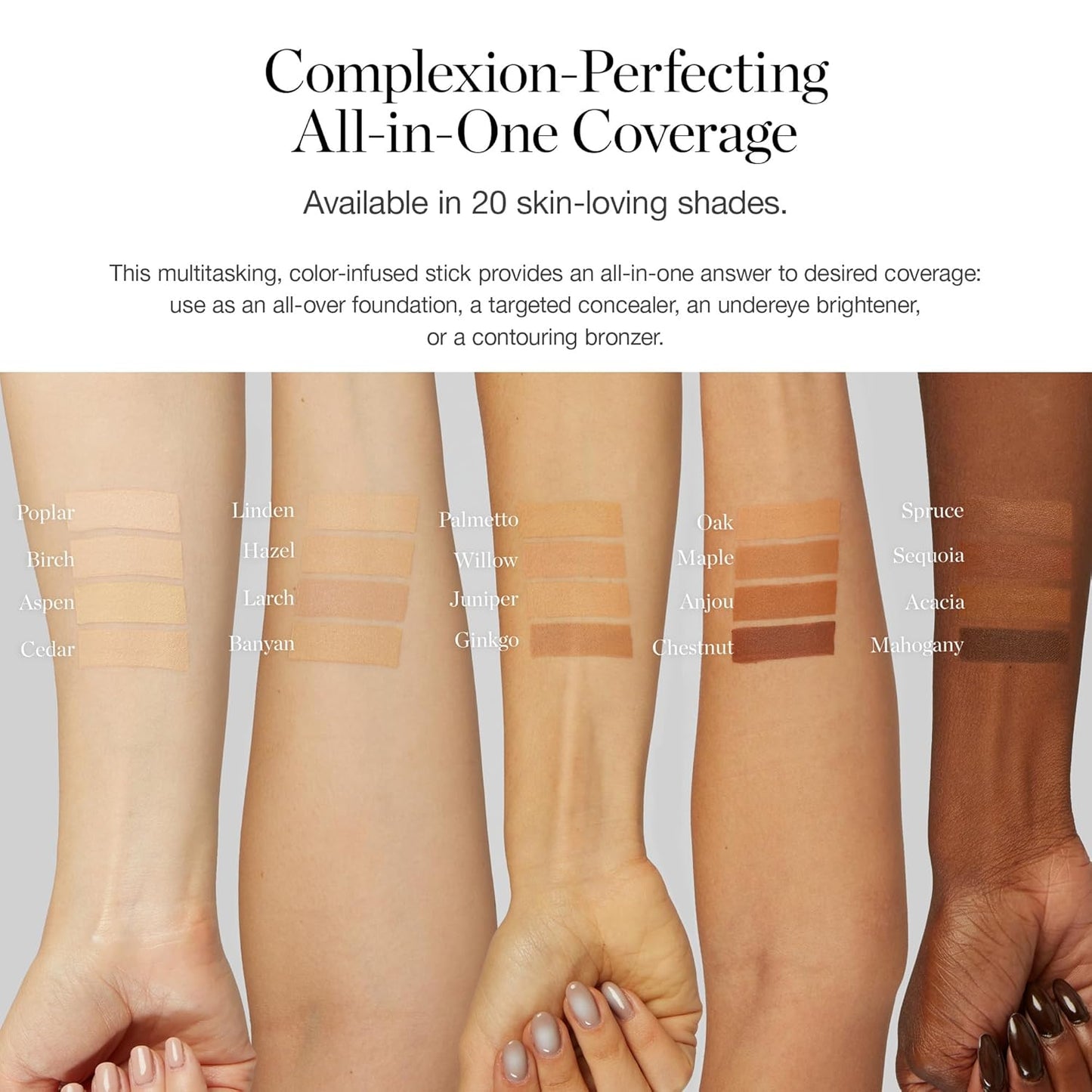 Ogee Sculpted Complexion Foundation Stick (Birch 0.25N - Fair, Neutral Undertones) Full Coverage Foundation Makeup - Instantly Balance & Even Complexion - 70% Organic Ingredients