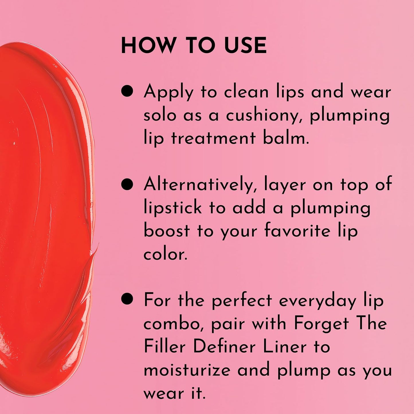 LAWLESS Forget the Filler Lip Plumping Line Smoothing Tinted Balm, Cherry Vanilla, Red, 0.09 Ounce