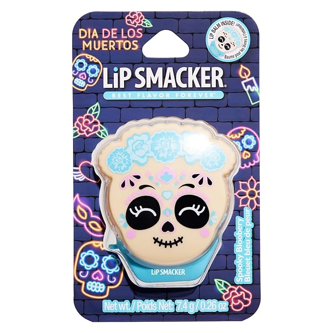 Lip Smacker Day of the Dead Lip Balm - Spooky Blooberry (Blue)