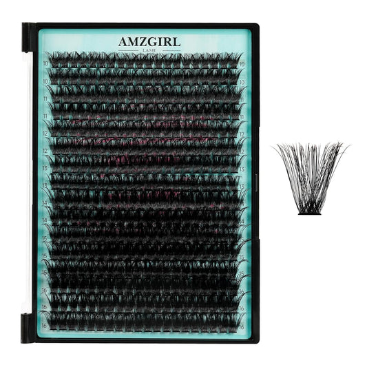 Lash Clusters 320Pcs 80D Eyelashes Cluster D Curl Individual Wispy Lashes Cluster for DIY Cluster Eyelash Extensions at Home for Beginners (Mix10-16mm)