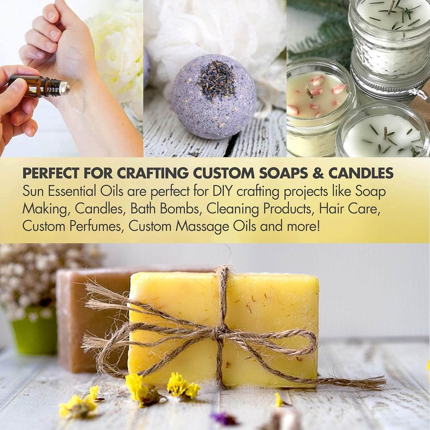 Sun Essential Oils 4oz - Basil Essential Oil - 4 Fluid Ounces - Basil Oil Organic