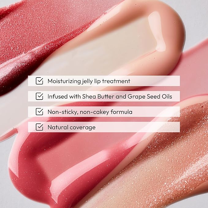 KISS NEW YORK Professional Melting Jelly Lip Balm, High Shine & Moisturizing Lip Stick, Long Lasting, Plumping Effect Look, Non-Sticky & Not Cakey, Easy Application & Natural Coverage (Chili Mango)