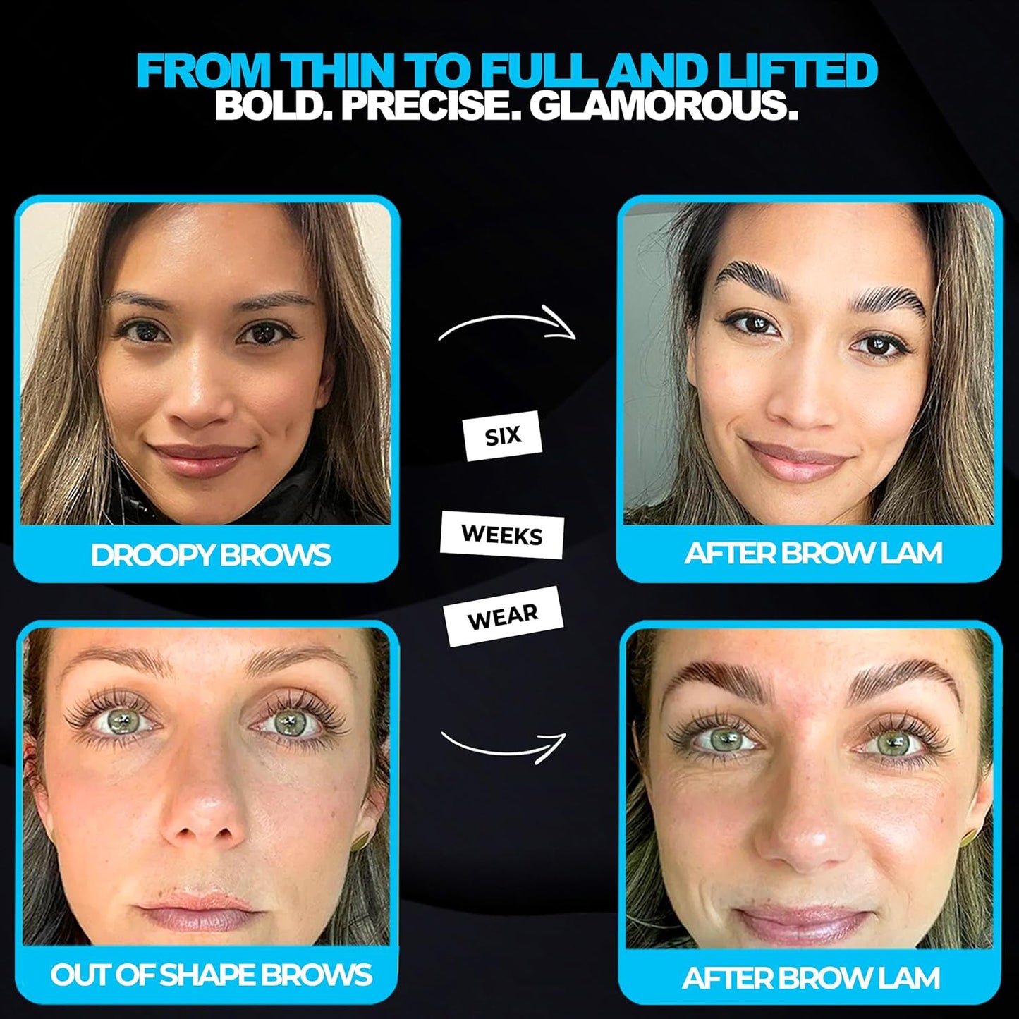 Brow Lamination Kit | At Home DIY Eyebrow Lamination Kit For Instant Brow Lift | Professional Eye Brows Supplies for Fuller Eyebrows | Easy to Use | For Home and Professional Care