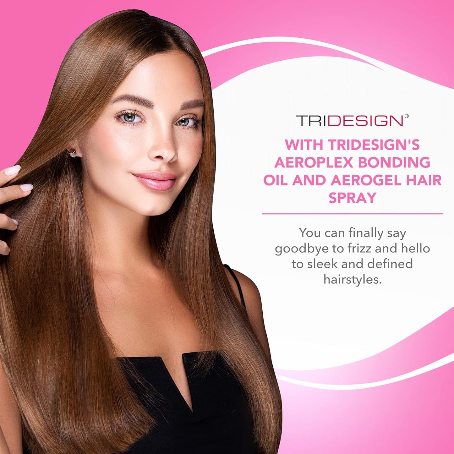 TRI Design Aerogel Hairspray & Aeroplex Bonding Oil Bundle - Hair Finishing Spray for Volumizing, Control, Repair & Prevent Breakage for Dry, Damaged & Frizzy Hair - Pack of 3 (10.5 Oz & 1 Oz)