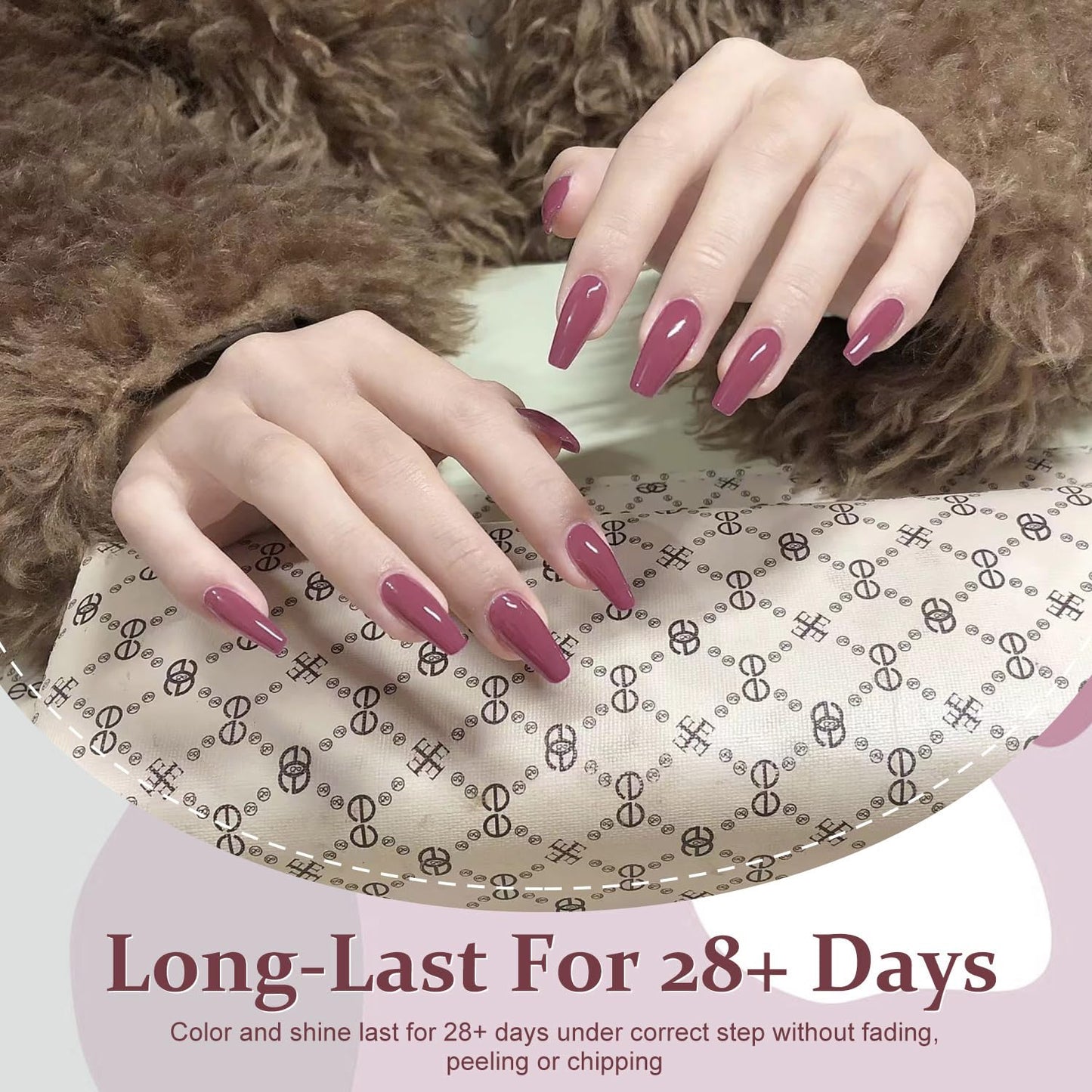 Major Dijit Quick Dry Nail Polish Dark Pink Summer Nail Lacquer for Nail Art Regular Nail Polish 0.41 fl oz.