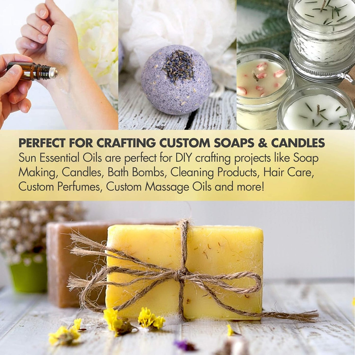 Sun Essential Oils - Cinnamon Bark Essential Oil (16 oz) for Diffuser, Aromatherapy Massage, Skin & Hair, Fragrance for Candle, Soap & Lotion Making at Home